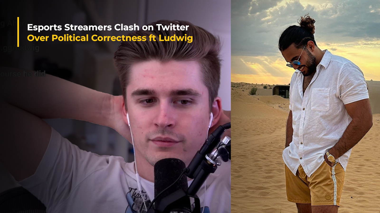 Esports Streamers Clash on Twitter Over Political Correctness .ft Ludwig