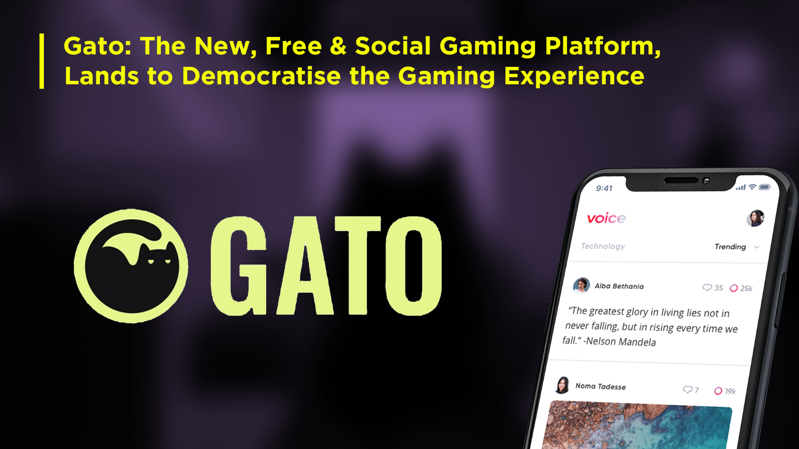 Gato: The New, Free & Social Gaming Platform, Lands to Democratise the Gaming Experience