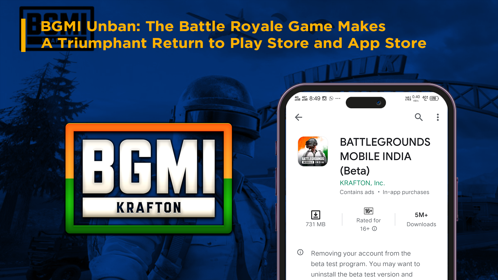 BGMI Unban: The Battle Royale Game Makes A Triumphant Return to Play Store and App Store