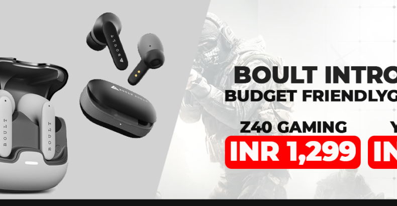 BOULT Launches Affordable Gaming TWS: Z40 Gaming at INR 1,299 and Y1 Gaming at INR 1,199